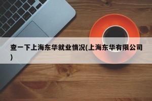 查一下上海东华就业情况(上海东华有限公司)